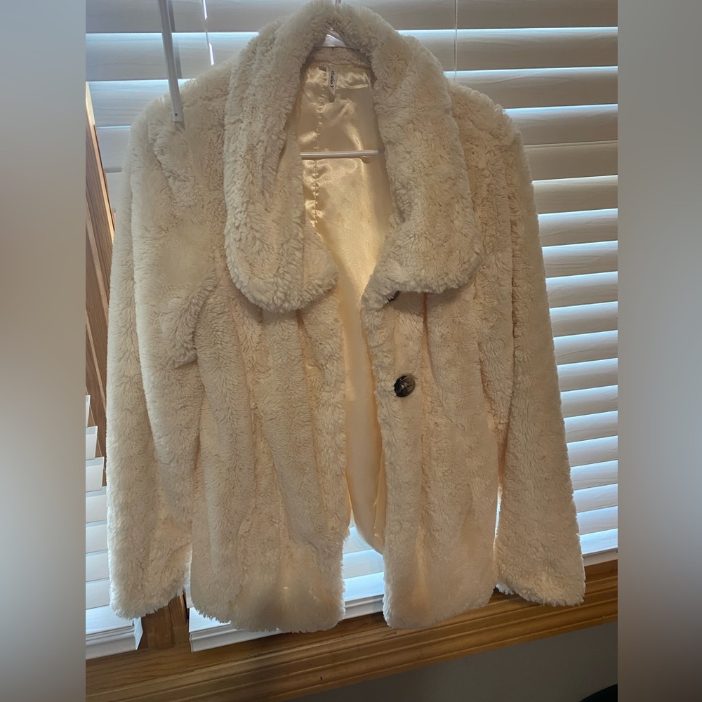 Fleece/ silk fancy winter jacket
